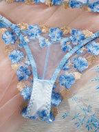 Elegant Lace Embroidered Lingerie Set