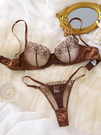 Brown Lace Lingerie