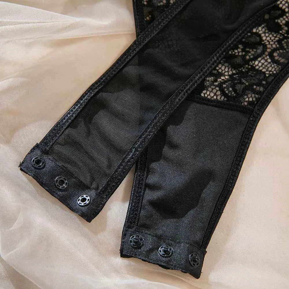 Black lace bodysuit