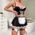 Maid Style Lingerie Set - Seductive Maid Lingerie Set for an Irresistible Look - Amaratime lingerie