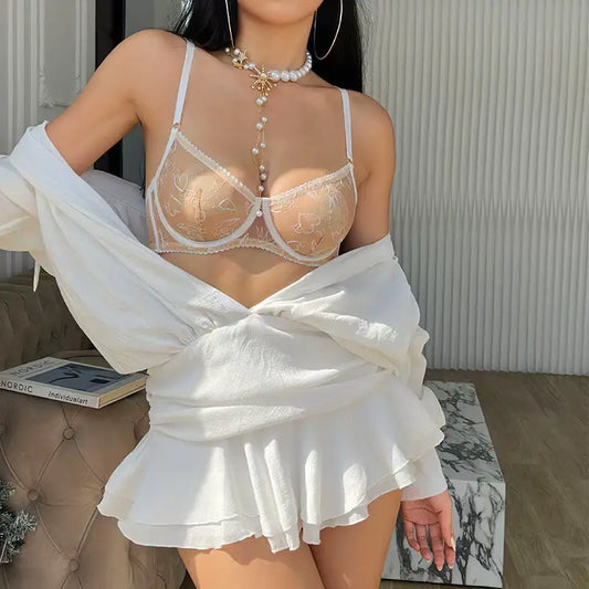 Nude Sheer Lingerie Set
