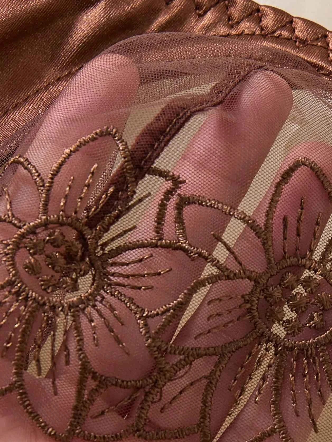 Brown Lace Lingerie for Elegance and Comfort - Amaratime lingerie