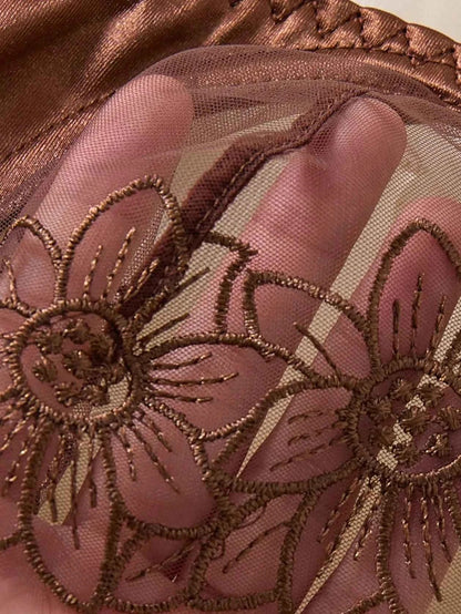Brown Lace Lingerie for Elegance and Comfort - Amaratime lingerie