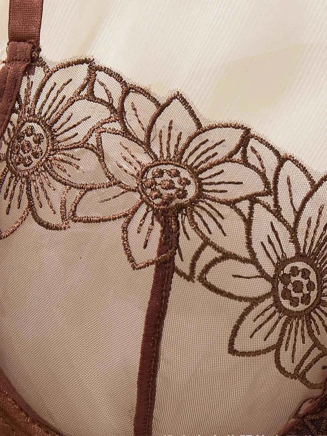 Brown Lace Lingerie for Elegance and Comfort - Amaratime lingerie