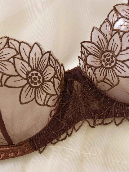 Brown Lace Lingerie for Elegance and Comfort - Amaratime lingerie