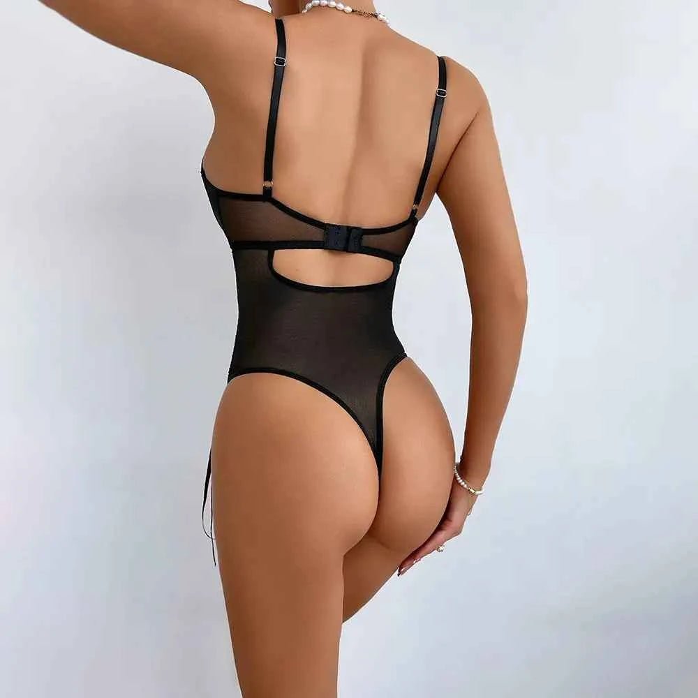 Flora Lace Bodysuit - Amaratime lingerie