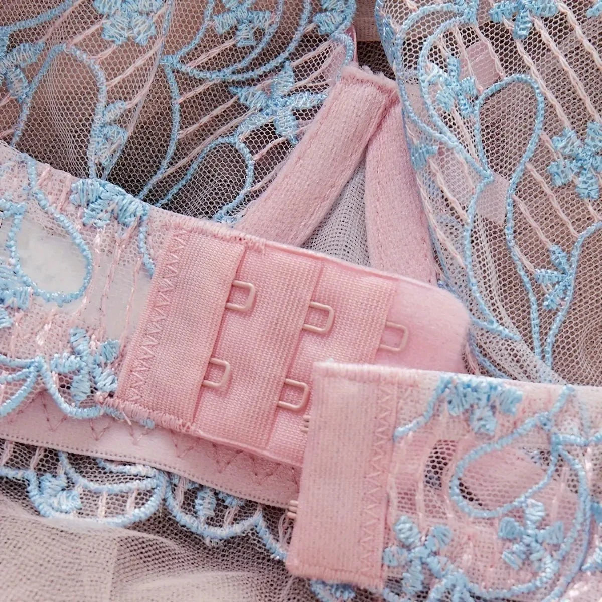 Floral Embroidered Lingerie