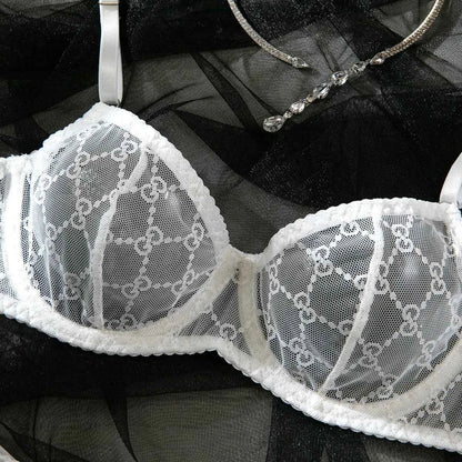 White French Mesh Lingerie Set - Amaratime lingerie